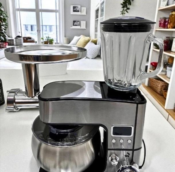 Кухонний комбайн Top Kitchen, 4500 Вт, 7 л, стаціонарний міксер, м'ясорубка, кухонний блендер, комбайн з терками для овочів TK00277 фото