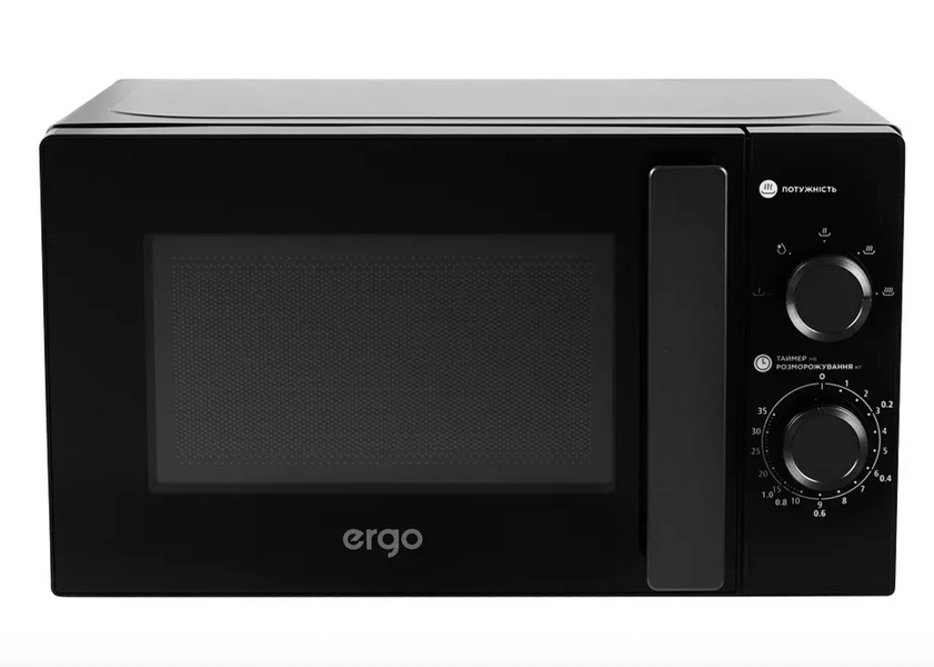 Мікрохвильова піч ERGO, 700 Вт, 20 л, мікрохвильова піч стандартна, мікрохвильова піч 5 рівнів потужності, мікрохвильова піч класична Y45MW фото