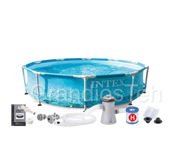 Каркасний басейн Intex 28208, круглий басейн, басейн для дорослих, басейн з насосом, великий басейн 28208 фото