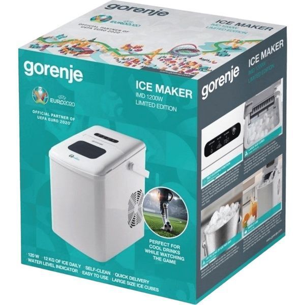 Льодогенератор з ручкою GORENJE&nbsp;1.8 л, 120 Вт, невеликий льодогенератор, льодогенератор для вечірок IMDW1200W фото