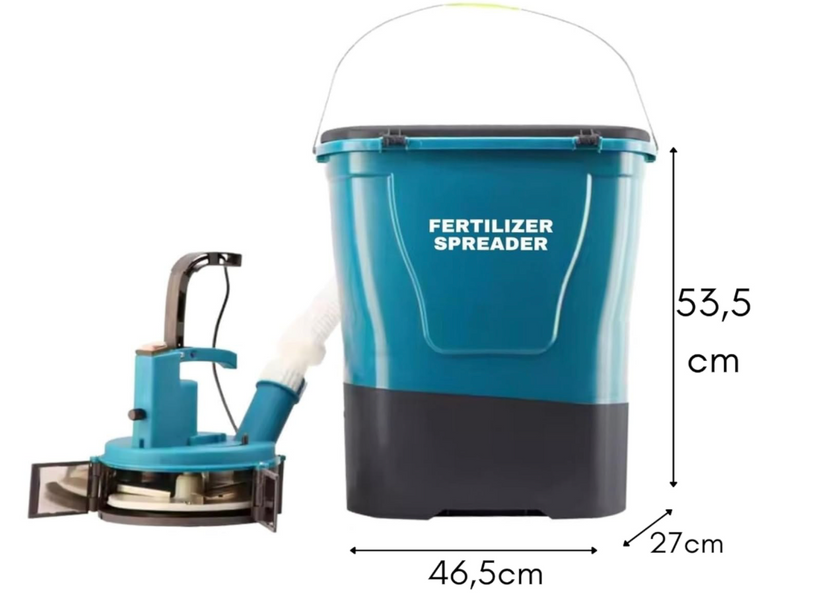 Садова сівалка Fertilizer Spreader, сівалка добрив, акумуляторна сівалка, розкидач для газонної трави, розкидач сухих сумішей акFS фото