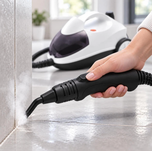 Пароочисник&nbsp;DOMOTEC,&nbsp;пароочисник&nbsp;з баком 1.5 л,&nbsp;пароочисник&nbsp;для плитки, компактний пароочисник для дому MS-5355 фото