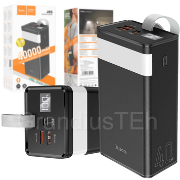 Power Bank Hoco J86 Powermaster 22.5W, 40000 mAh, потужна портативна зарядка, павербанк, великий павер банк з ліхтариком J86 фото