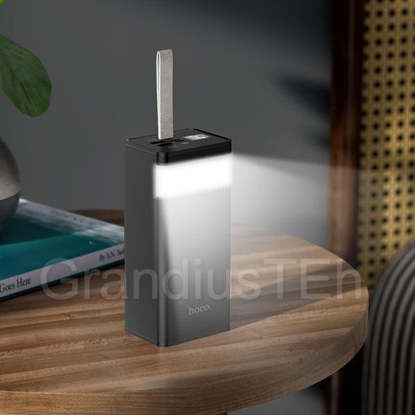 Power Bank Hoco J86 Powermaster 22.5W, 40000 mAh, потужна портативна зарядка, павербанк, великий павер банк з ліхтариком J86 фото