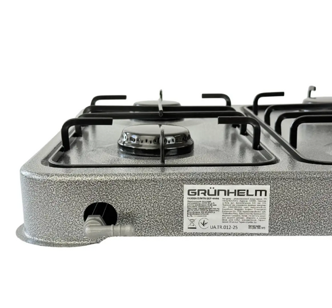 Туристична плита Grunhelm, 8800 Вт, 4 конфорки,&nbsp;газова плита для дому,&nbsp;портативна плита, бездротова газова плита  GGP-4444 фото