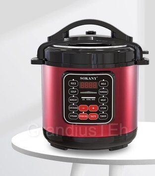 Багатофункціональна скороварка Sokany SK-2402, 5 л, 1000 Вт, мультиварка, пароварка SK-2402 фото