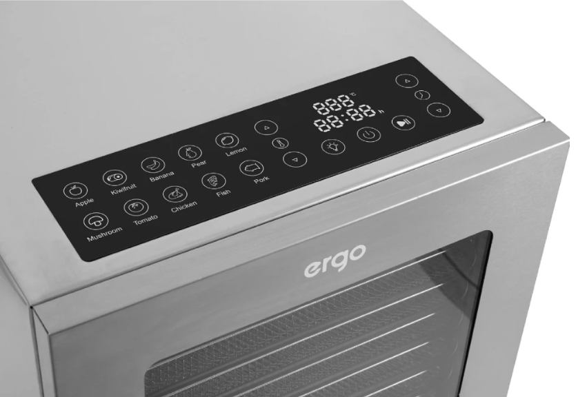 Універсальна сушарка Ergo, 850 Вт, 30 л, електрична сушарка, сушарка з дегідратором, сушарка для кухні FD-1009A фото