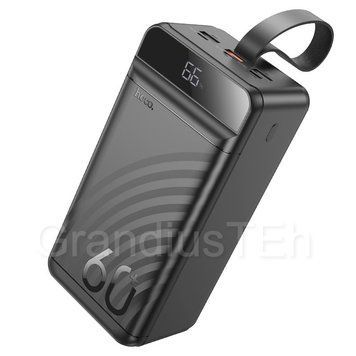 Зовнішній акумулятор Power Bank Hoco J123C Element, 60000 mAh, хороший повір банк, павербанк 60000, повербанк J123C фото