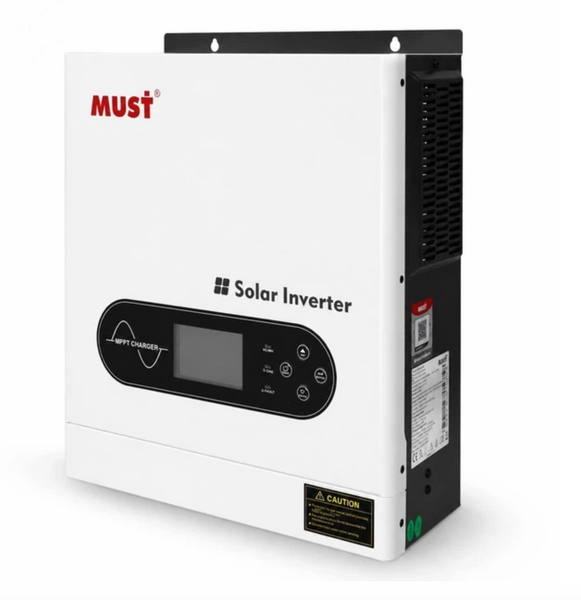 Комплект інвертор MUST 12 В та акумулятор Bluesun Solar 12,8 В, резервне живлення для офісу, батарея для інвертору маст PV1800+BSM12104 фото