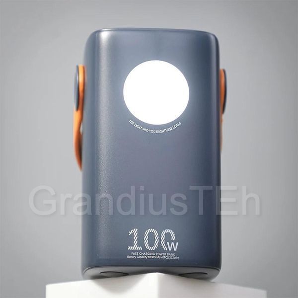 Power Bank Remax RPP-100 60000mAh 100W, потужний зовнішній акумулятор, павербанк, універсальний павербанк з ліхтариком RPP-100 фото