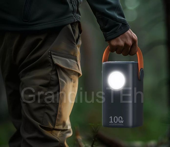 Power Bank Remax RPP-100 60000mAh 100W, потужний зовнішній акумулятор, павербанк, універсальний павербанк з ліхтариком RPP-100 фото