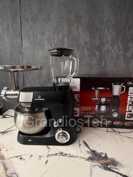 Кухонний комбайн 3 в 1 Crownberg CB-3409, 2600 Вт, стаціонарний міксер, м'ясорубка, блендер CB-3409 фото