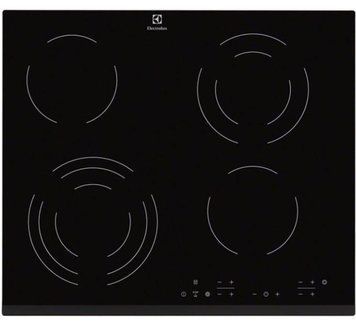 Електрична варильна панель Electrolux,&nbsp;сенсорна варильна панель, поверхня hi light, склокерамічна електропанель, вбудована електроплита EHF 6343FOK фото