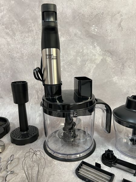 Кухонний комбайн 18в1  Zepline, 1500 Вт, занурювальний блендер, міксер, тістоміс, побутовий кухонний подрібнювач ZP-00347 фото