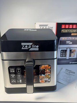 Мультипіч Zepline, 4200 Вт, 13 л, битовий аерогриль, потужная електрична фритюрниця, аерогриль зіплайн ZP-00344 фото