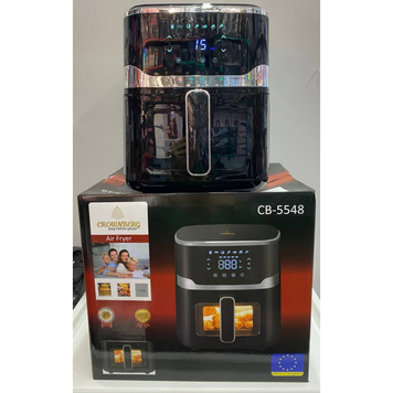 Кухонний аерогриль Crownberg CB-5548 1400 Вт, 5 л, повітряна аерофритюрниця, мультипіч CB-5548 фото