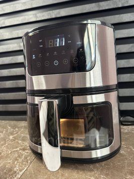 Багатофункціональна аеро фритюрниця Gold Diamond TK-003010, 8 л, 4000 Вт, потужна фритюрниця, повітряна фритюрниця TK-0030101 фото