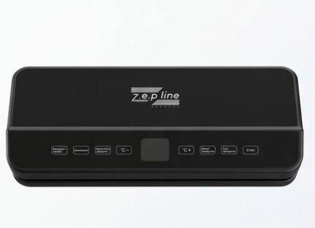 Кухоннйи вакууматор Zepline, 200 Вт, вакууматор з пакетами, чорний вакууматор, автоматичний вакууматор ZP-00373 фото