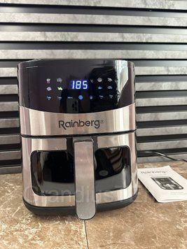 Кухонна аерофрітюрниця Rainberg RB-2295 3800 Вт, 8.5 літрів, великий аерогриль, фритюрниця без олії RB-22951 фото