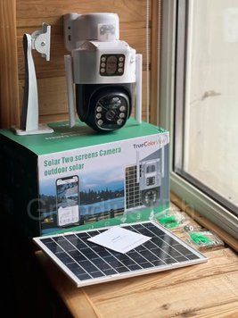 Вулична камера V36-4G WiFi з сонячною панеллю, IP камера, бездротова камера відеоспостереження V36-4G фото