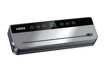 Функціональний вакууматор&nbsp;Rotex, 120 Вт, електричний вакууматор, сірий вакууматор продуктів RVS200-S фото