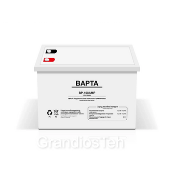 Акумуляторна батарея&nbsp; BAPTA 12 В 100 Аг, акумулятор гелевий, батарея живлення BP-100AMP фото