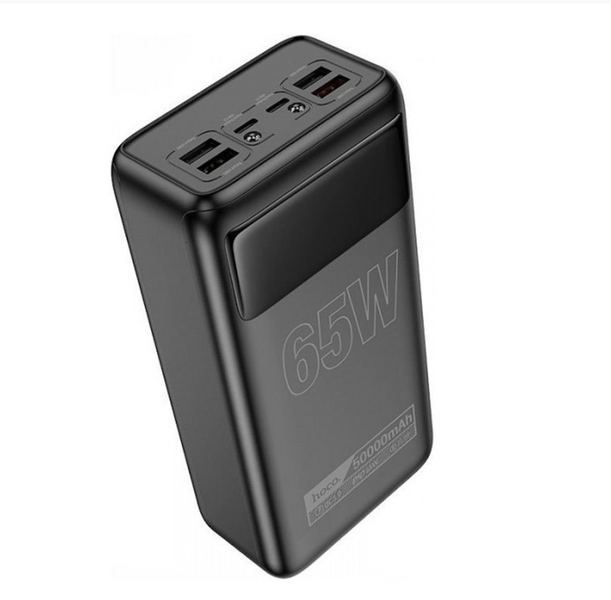 Зовнішній акумулятор&nbsp;Hoco Apollo PD65W 50000 mAh, power bank з ліхтариком, павербанк великий  DB81A фото