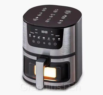 Аерофритюрниця сенсорна Rainberg RB-2268, 8 л, 4200 Вт, кухонна мультипіч, багатофункціональний аерогриль&nbsp; RB-2268 фото