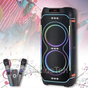 Bluetooth колонка ZXX-5520, 100 Вт, переносна колонка, портативна колонка, бездротова колонка з підсвічуванням ZXX-55201 фото