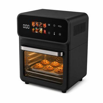 Чорний аерогриль Top Kitchen, 4200 Вт, 12 л, аерофритюрниця сімейна, цифрова піч, мультипіч електрична ТК00244B фото