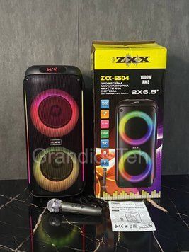 Bluetooth колонка ZXX-5504, 1000 Вт, бездротова колонка з мікрофоном, велика підлогова колонка ZXX-5504 фото