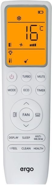 Кондиціонер ERGO SWH Wi-Fi&nbsp;до 25 м2,&nbsp;кондиціонер для спальні тихий, кондиціонер побутовий інверторний, кондиціонер з автоматичним перезапуском ACI 0923 SWH WIFI фото