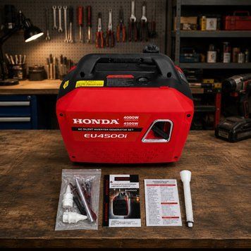 Генератор&nbsp;Honda 4.0 кВт, 4.5 кВт, генератор з мідною обмоткою, портативний генератор 220В, генератор з баком на 5 л   EU4500i фото
