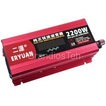 Інвертор&nbsp;ERYUAN 2200 Вт, 12-220 V, потужний перетворювач напруги, автомобільний перетворювач ERYUAN2200 фото
