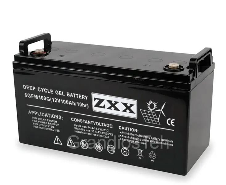 Акумулятор для дому&nbsp;Wimpex 12V 100Ah, гелевий акумулятор, джерело живлення, акумуляторна батарея ZXX12100 фото