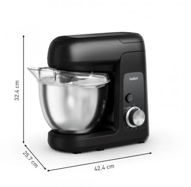 Кухонний комбайн Tefal Bake Partner, 4.6 л, міксер тістоміс, стаціонарний міксер, мʼясорубка, блендер 1.25 л QB5228380 фото