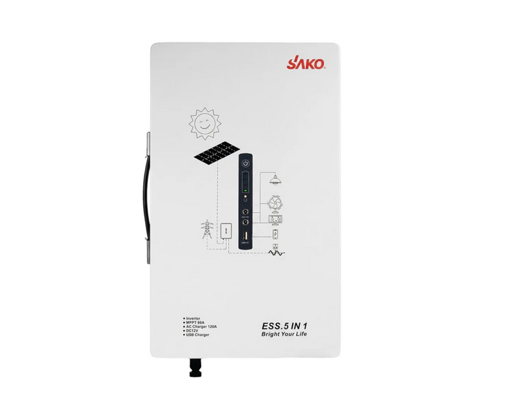 Інвертор та батарея Sako 1000W 2KWh, накопичувач енергії 1 кВт з функцією ДБЖ , безперебійник автономності 220В із швидкою зарядкою Alpha-ESS-1000W/2KWh фото