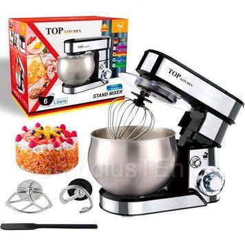 Планетарний міксер 3в1 Top Kitchen TK-00243, 4200 Вт, кухонний тістоміс, стаціонарний міксер з 3 насадками&nbsp; TK-00243 фото