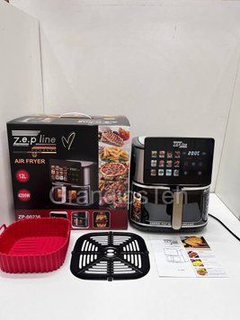 Кухонний аерогриль&nbsp;Zepline, 4200 Вт, чаша 12 л, безмасляна фритюрниця, настільна мультипічка, аерогриль зіплайн ZP-00236 фото