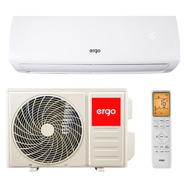 Побутовий кондиціонер ERGO SWH Wi-Fi, кондиціонер для квартири тихий, кондиціонер з авто режимом, кондиціонер з осушенням повітря ACI 1223 SWН WIFI фото