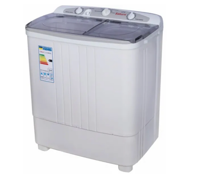 Пральна машина для дому SATURN GRAY до 6,5 кг,пральна машина механічна, пральна машина біл ST-WK7605 фото