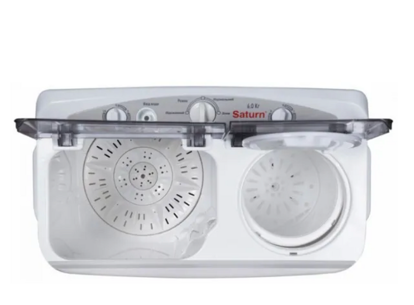 Пральна машина для дому SATURN GRAY до 6,5 кг,пральна машина механічна, пральна машина біл ST-WK7605 фото