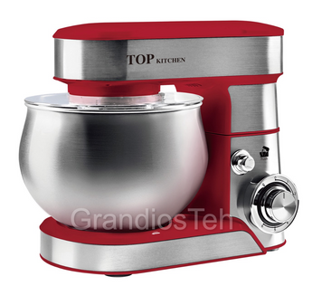 Планетарний міксер TOP KITCHEN, 4200 Вт, 6 л, кухонний тістоміс, міксер з 6 швидкостями, міксер-тістоміс TK00243К фото