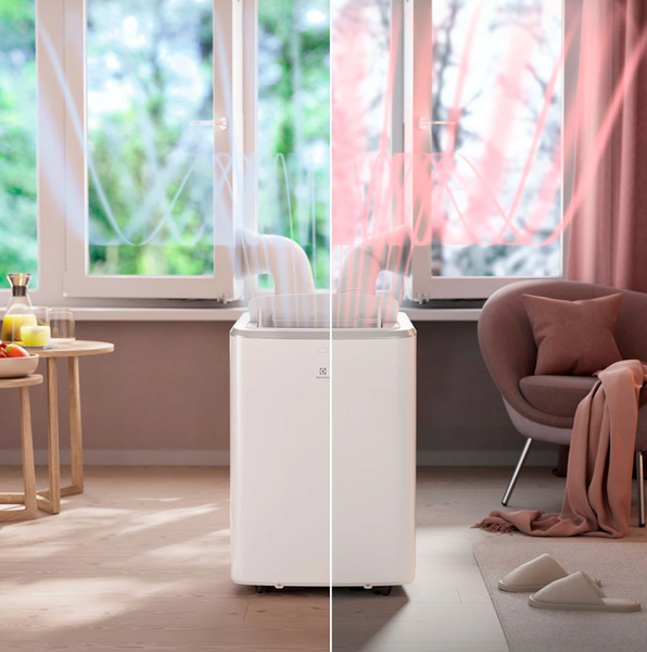 Переносний кондиціонер&nbsp;Electrolux,&nbsp;кондиціонер без зовнішнього блоку, кондиціонер для дому, кондиціонер з самоочищенням EXP26U339CW фото