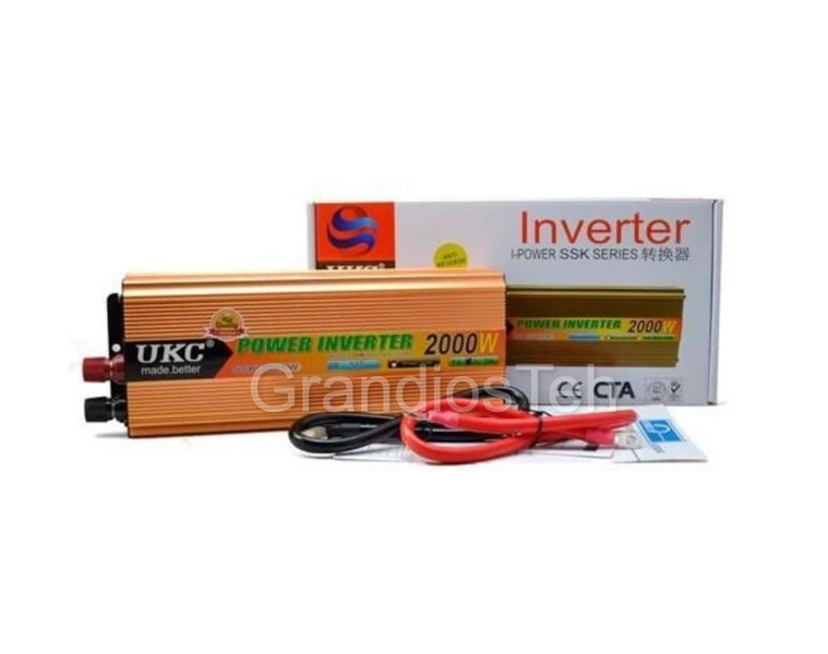 Перетворювач інверторний 2000W SSK AC/DC 24V, ДБЖ для дому, джерело живлення, потужний інвертор SSK 2000W фото