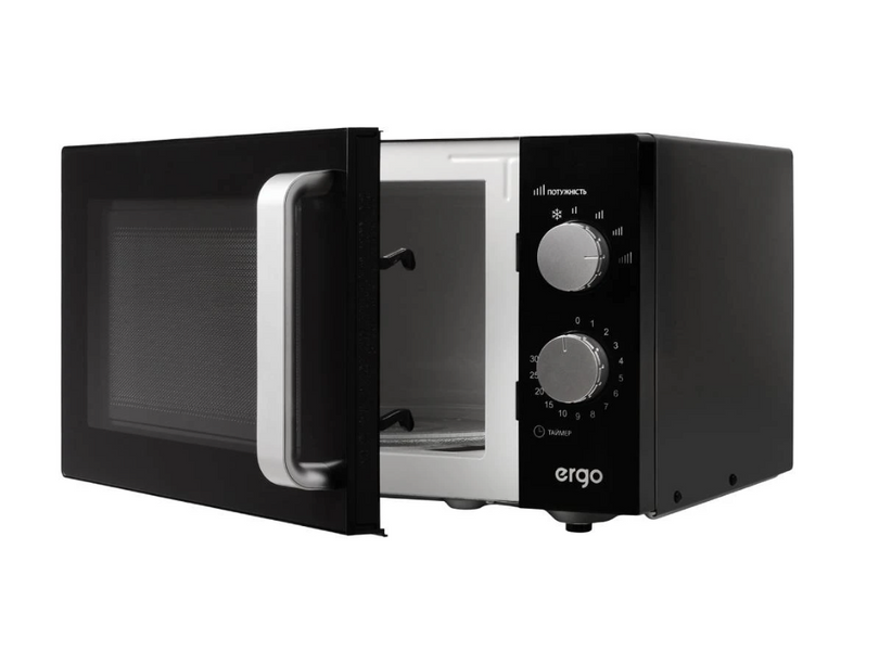 Мікрохвильова піч Ergo Black, 900 Вт, 23 л,&nbsp;багатофункціональна мікрохвильова піч, кухонна мікрохвильовка, мікрохвильовка ерго EM-2365 фото