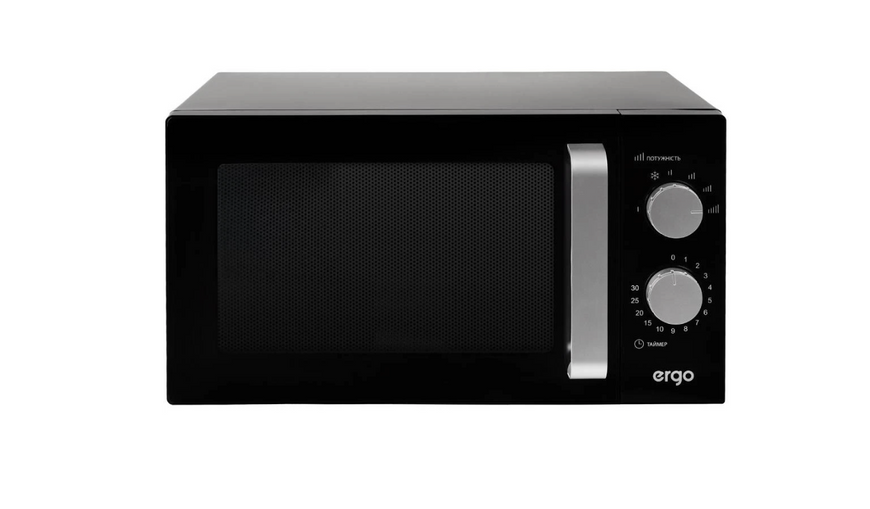 Мікрохвильова піч Ergo Black, 900 Вт, 23 л,&nbsp;багатофункціональна мікрохвильова піч, кухонна мікрохвильовка, мікрохвильовка ерго EM-2365 фото